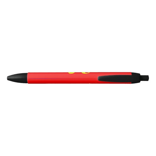 Stylo Noir Drapeau de fierté polyamoureuse (Dos)