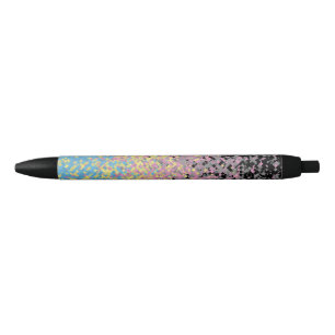 Stylo Noir Drapeau de fierté polygender pixelisé funky tripan