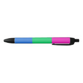 Stylo Noir Drapeau de fierté polysexuelle (Bas)