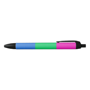 Stylo Noir Drapeau de fierté polysexuelle