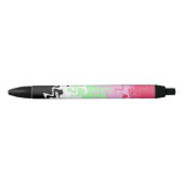 Stylo Noir Drapeau de fierté récipromantique abstrait ondulé (Devant)