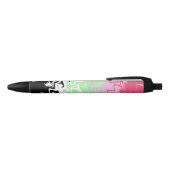 Stylo Noir Drapeau de fierté récipromantique abstrait ondulé (Haut)