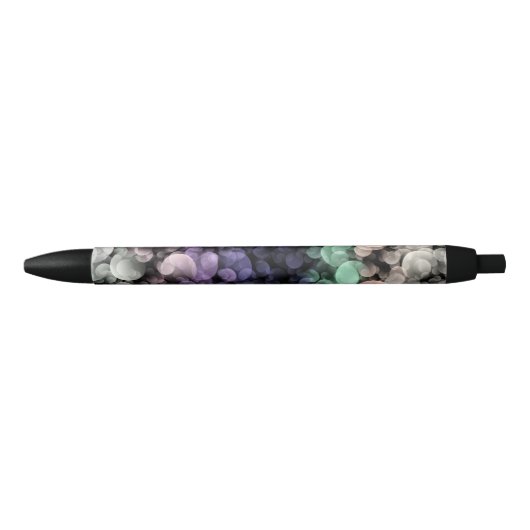 Stylo Noir Drapeau de fierté Uingender Groovy Boho Bulles Écl (Devant)