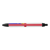 Stylo Noir Drapeau de Herm (Devant)