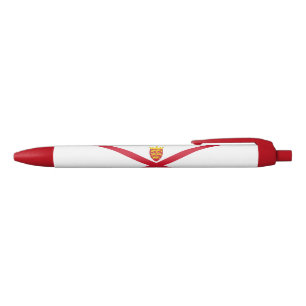 Stylo Noir Drapeau de Jersey