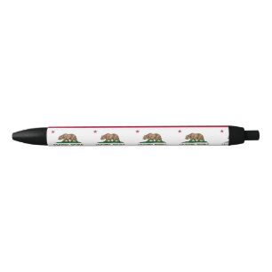 STYLO NOIR DRAPEAU DE LA CALIFORNIE