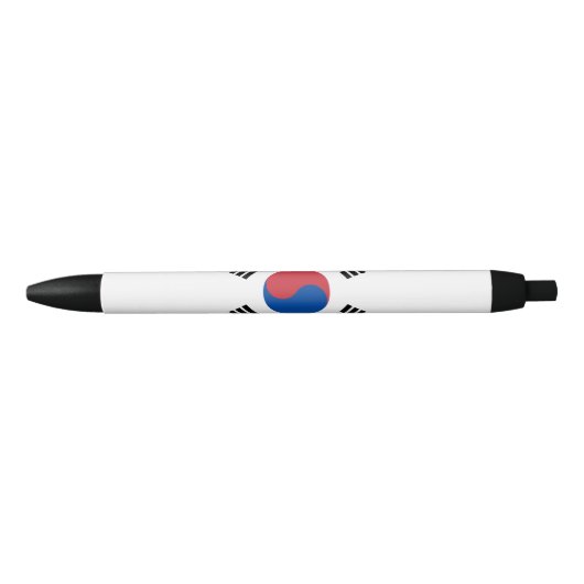 Stylo Noir Drapeau de la Corée du Sud (ROK) (Devant)