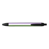 Stylo Noir Drapeau de la fierté de genre (Dos)