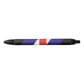 Stylo Noir Drapeau de la fierté de jeu de chiot (Devant)