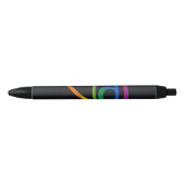 Stylo Noir Drapeau de la fierté gay goth (Devant)