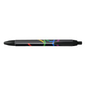 Stylo Noir Drapeau de la fierté gay goth (Dos)