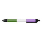 Stylo Noir Drapeau de la fierté queer (Bas)