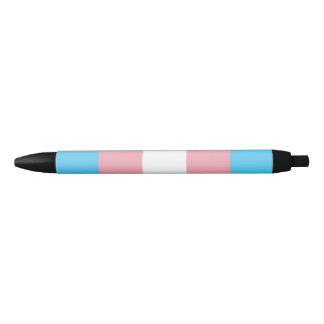 Stylo Noir Drapeau de la fierté transgenre - LGBT Rainbow