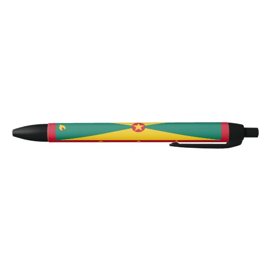 Stylo Noir Drapeau de la Grenade (Bas)