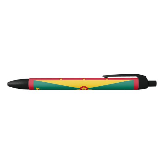 Stylo Noir Drapeau de la Grenade (Haut)