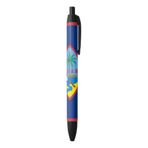 STYLO NOIR DRAPEAU DE LA GUAM