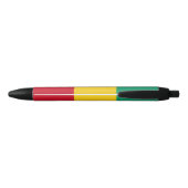 Stylo Noir Drapeau de la Guinée (Dos)