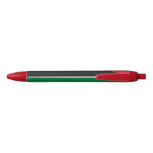 Stylo Noir Drapeau de la Jordanie (Dos)
