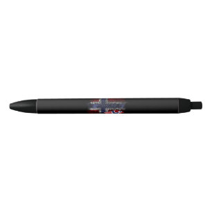Stylo Noir Drapeau de la Norvège