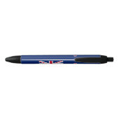 Stylo Noir Drapeau de la Nouvelle-Zélande (Dos)