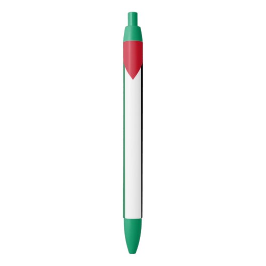 Stylo Noir Drapeau de la Palestine (devant Vertical)