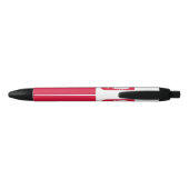 Stylo Noir Drapeau de la Pologne (Dos)