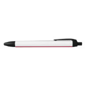 Stylo Noir Drapeau de la Pologne (Haut)