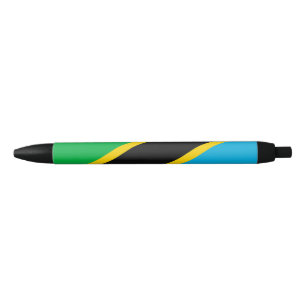 Stylo Noir Drapeau de la Tanzanie