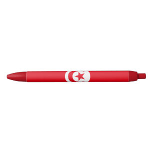 Stylo Noir Drapeau de la Tunisie