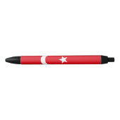 Stylo Noir Drapeau de la Turquie (Devant)