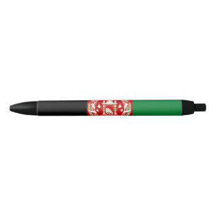 Stylo Noir Drapeau de l'Afghanistan
