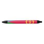 Stylo Noir Drapeau de l'Érythrée (Devant)