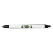 Stylo Noir Drapeau de l'État de Virginie-Occidentale (Devant)