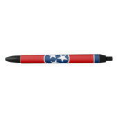 Stylo Noir Drapeau de l'État du Tennessee (Devant)