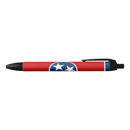 Stylo Noir Drapeau de l'État du Tennessee (Haut)