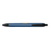 Stylo Noir Drapeau de l'État du Vermont (Dos)