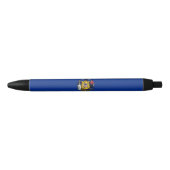 Stylo Noir Drapeau de l'État du Wisconsin (Devant)
