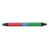 Stylo Noir Drapeau de l'Ethiopie (Devant)