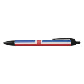 Stylo Noir Drapeau de l'Islande (Haut)