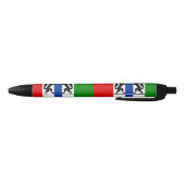 Stylo Noir Drapeau de l'oblast de Novosibirsk (Bas)