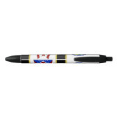 Stylo Noir Drapeau de l'Ohio (Dos)