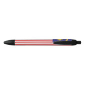 Stylo Noir Drapeau de Malaisie (Dos)
