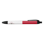 Stylo Noir Drapeau de Malte (Haut)