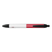 Stylo Noir Drapeau de Malte (Dos)