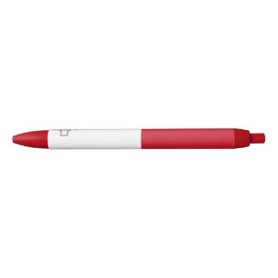 Stylo Noir Drapeau de Malte