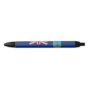 Stylo Noir Drapeau de Montserrat