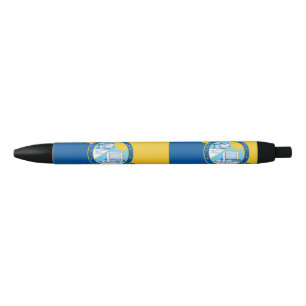 Stylo Noir Drapeau de Père Noël Ana, Californie
