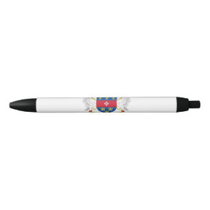 Stylo Noir Drapeau de Saint-Barthélemy