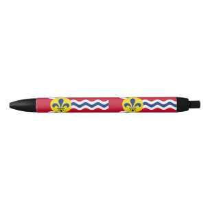 Stylo Noir Drapeau de St Louis, Missouri
