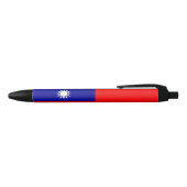 Stylo Noir Drapeau de Taïwan (Haut)